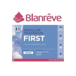 BLANREVE Lot De 2 Oreillers FIRST 60x60cm -Lit Magique Soldes Magasin blanreve lot de 2 oreillers first 60x60cm 3245841091993 513434