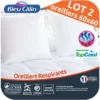 BLEU CALIN Lot De 2 Oreillers Respirant TOPCOOL 60x60cm Blanc 1 BLEU CALIN Lot De 2 Oreillers Respirant TOPCOOL 60x60cm Blanc -Lit Magique Soldes Magasin bleu calin lot de 2 oreillers respirant topcool 60x60cm blanc 3153633412324 513538