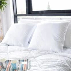 BLEU CALIN Lot De 2 Oreillers Respirant TOPCOOL 60x60cm Blanc -Lit Magique Soldes Magasin bleu calin lot de 2 oreillers respirant topcool 60x60cm blanc 3153633412324 513540