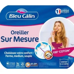 BLEU CALIN Oreiller Sur Mesure 50x70cm -Lit Magique Soldes Magasin bleu calin oreiller sur mesure 50x70cm 3153633291479 513486