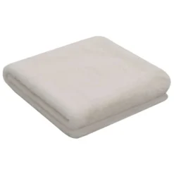 Couverture 100x150 Cm Fausse Fourrure De Lapin Crème