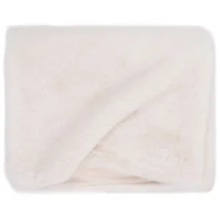 Couverture 100x150 Cm Fausse Fourrure De Lapin Crème -Lit Magique Soldes Magasin couverture 100x150 cm fausse fourrure de lapin creme 8719883687759 631115