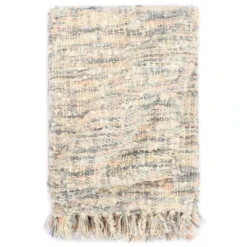 Couverture 160 X 210 Cm Rose/Blanc/Gris