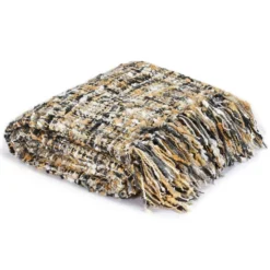 Couverture 220 X 250 Cm Noir/Beige/Blanc -Lit Magique Soldes Magasin couverture 220 x 250 cm noir beige blanc 8718475734239 586977