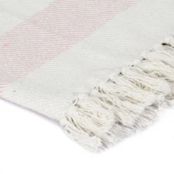 Couverture Coton Rayures 125 X 150 Cm Vieux Rose -Lit Magique Soldes Magasin couverture coton rayures 125 x 150 cm vieux rose 3666722519717 587051