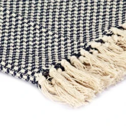 Couverture En Coton 125 X 150 Cm Bleu Marine -Lit Magique Soldes Magasin couverture en coton 125 x 150 cm bleu marine 3666722519632 587096