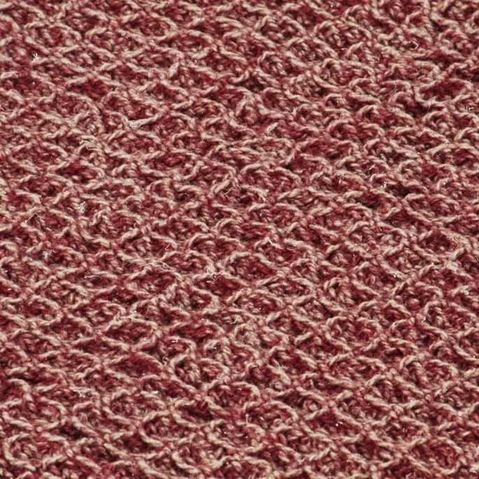 Couverture En Coton 160 X 210 Cm Bordeaux 5 Couverture En Coton 160 X 210 Cm Bordeaux – Image 3