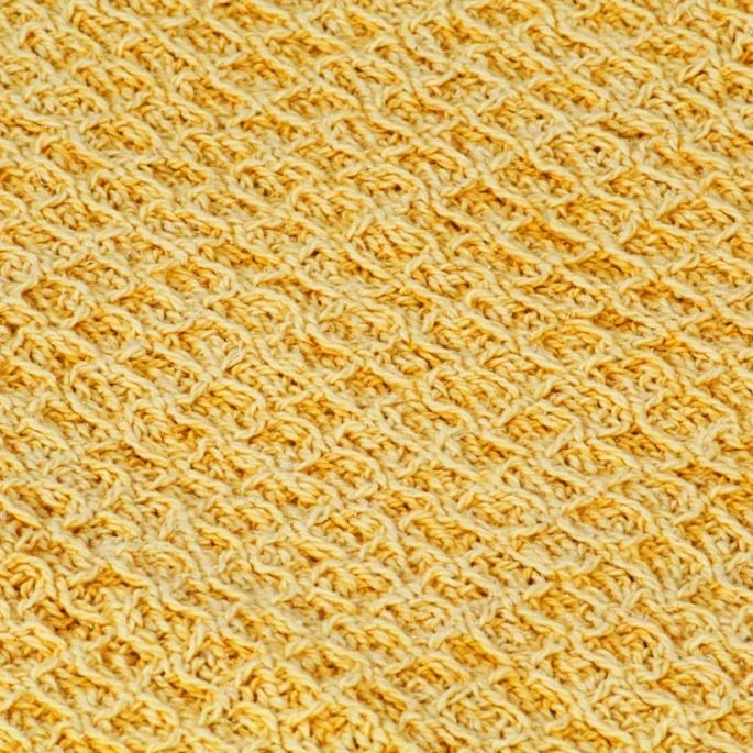 Couverture En Coton 160 X 210 Cm Jaune Moutarde 4 Couverture En Coton 160 X 210 Cm Jaune Moutarde – Image 2