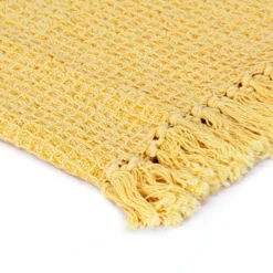 Couverture En Coton 220 X 250 Cm Jaune Moutarde 11 Couverture En Coton 220 X 250 Cm Jaune Moutarde -Lit Magique Soldes Magasin couverture en coton 220 x 250 cm jaune moutarde 3666722519878 586878