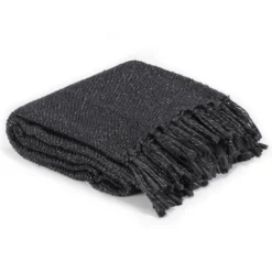 Couverture En Lurex 125 X 150 Cm Anthracite -Lit Magique Soldes Magasin couverture en lurex 125 x 150 cm anthracite 3666722746540 586937