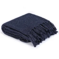 Couverture En Lurex 125 X 150 Cm Bleu Marine -Lit Magique Soldes Magasin couverture en lurex 125 x 150 cm bleu marine 8718475734123 586922