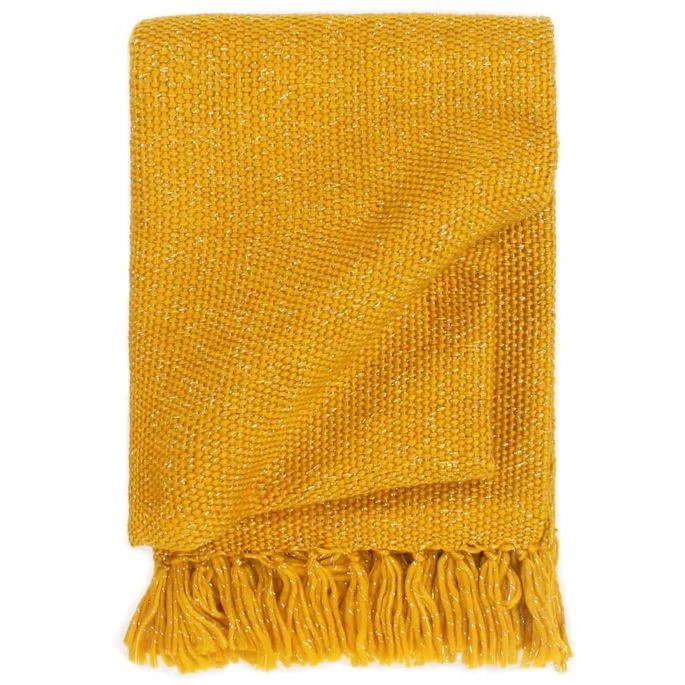 Couverture En Lurex 220 X 250 Cm Jaune Moutarde 3 Couverture En Lurex 220 X 250 Cm Jaune Moutarde
