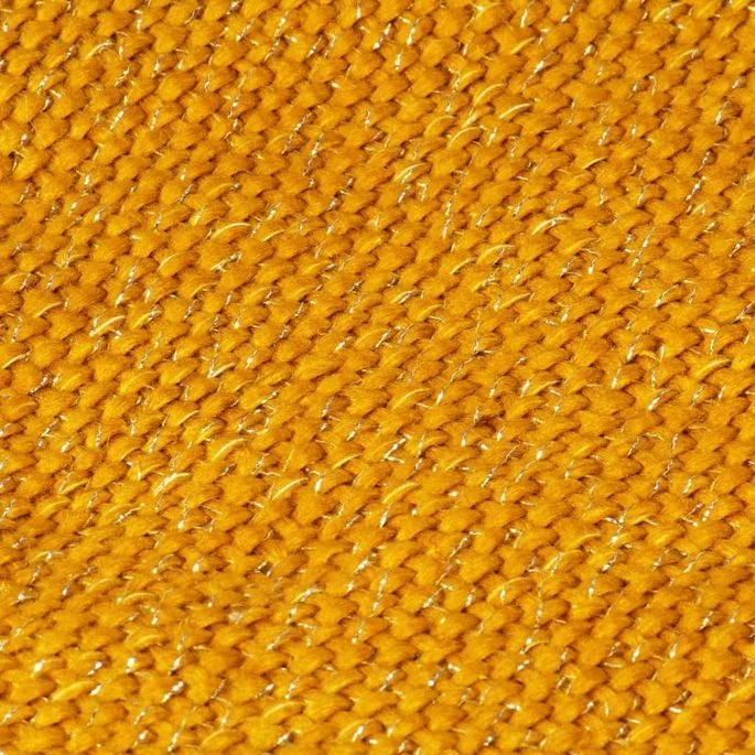 Couverture En Lurex 220 X 250 Cm Jaune Moutarde 4 Couverture En Lurex 220 X 250 Cm Jaune Moutarde – Image 2