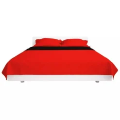 Couvre-lit Matelassé Double-face Rouge Et Noir 170x210 Cm 9 Couvre-lit Matelassé Double-face Rouge Et Noir 170x210 Cm -Lit Magique Soldes Magasin couvre lit matelasse double face rouge et noir 170x210 cm 3666722520607 586219