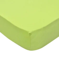Couvre-matelas 2 Pcs Vert Pomme 90 X 190-100 X 200 Cm Coton -Lit Magique Soldes Magasin couvre matelas 2 pcs vert pomme 90 x 190 100 x 200 cm coton 8718475923831 1268636