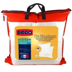 DODO Lot De 2 Oreillers ANTI-MOUSTIQUES 60x60cm