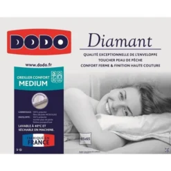 DODO Oreiller DIAMANT Confort Médium 65x65cm -Lit Magique Soldes Magasin dodo oreiller diamant confort medium 65x65cm 3307418311634 427370