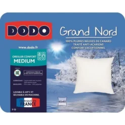 DODO Oreiller GRAND NORD 65x65cm -Lit Magique Soldes Magasin dodo oreiller grand nord 65x65cm 3307416440732 427335