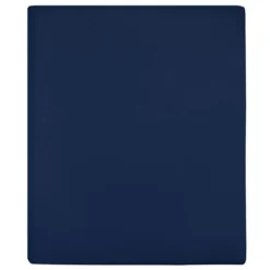 Drap-housse Jersey Bleu Marine 90x200 Cm Coton
