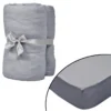 Drap-housse Pour Lits à Eau 2 Pcs 160x200 Cm Coton Jersey Gris -Lit Magique Soldes Magasin drap housse pour lits a eau 2 pcs 160x200 cm coton jersey gris 8718475604914 1269113