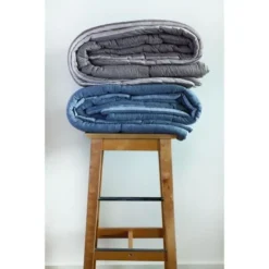 Edredon MEGEVE 140x160cm - 100% Coton - Taupe/Beige -Lit Magique Soldes Magasin edredon megeve 140x160cm 100 coton taupe beige 3045051143648 426422