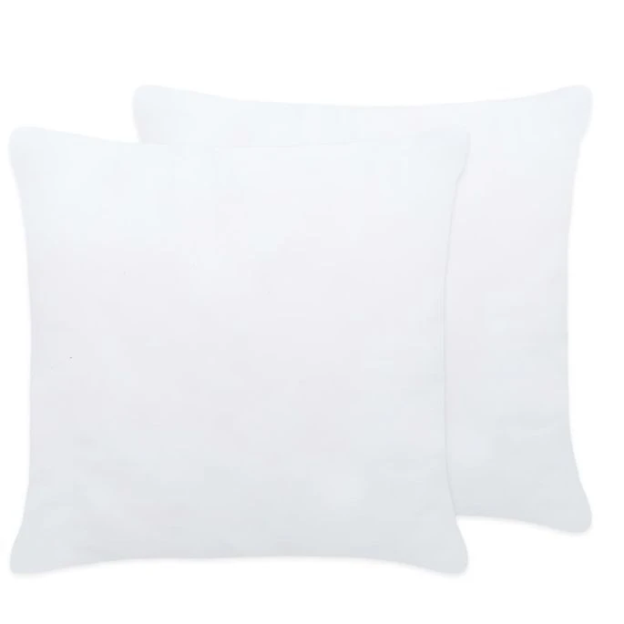 Garnitures De Coussin 2 Pcs 30x30 Cm Blanc 4 Garnitures De Coussin 2 Pcs 30x30 Cm Blanc – Image 2