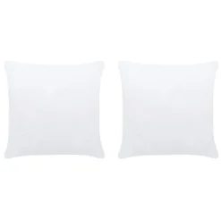Garnitures De Coussin 2 Pcs 50x50 Cm Blanc