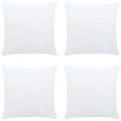 Garnitures De Coussin 4 Pcs 40x40 Cm Blanc
