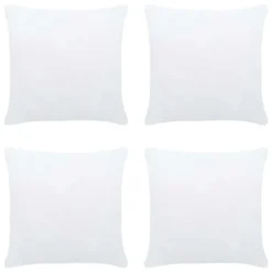 Garnitures De Coussin 4 Pcs 50x50 Cm Blanc