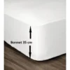 LOVELY HOME Drap Housse 100% Coton 140x190cm - Bonnet 35cm - Blanc -Lit Magique Soldes Magasin lovely home drap housse 100 coton 140x190cm bonnet 35cm blanc 5037632620110 461886