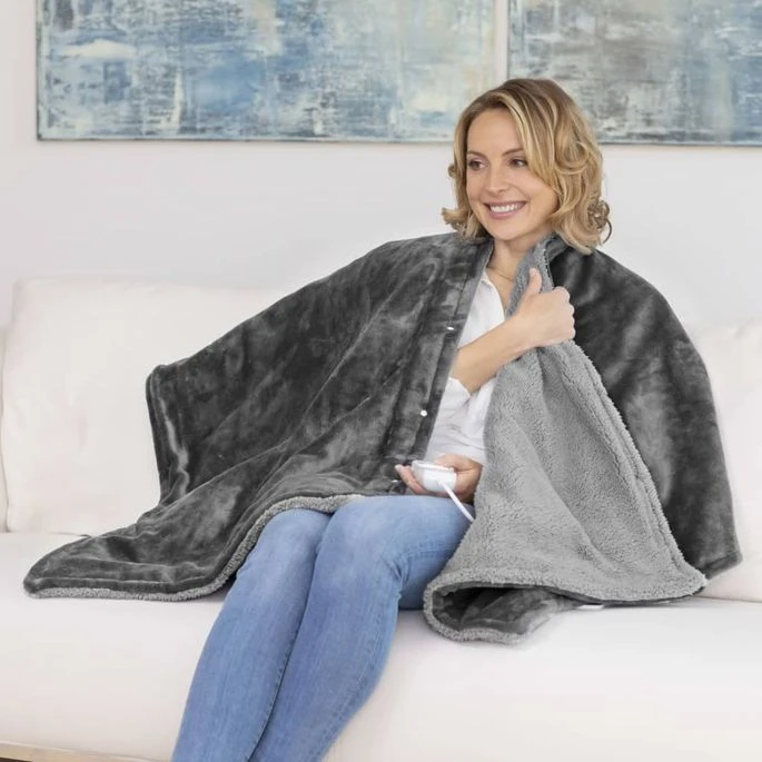 Medisana Couverture Chauffante 3 En 1 HB 677 1,6x1,3 M Gris 6 Medisana Couverture Chauffante 3 En 1 HB 677 1,6x1,3 M Gris – Image 4