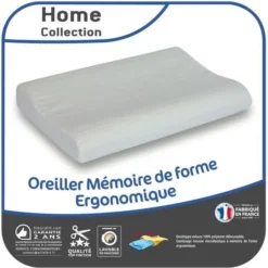NO NAME Oreiller Mémoire De Forme Ergonomique - Blanc