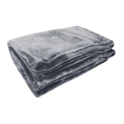 Plaid Microflanelle 130x170 Cm Gris