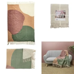Plaid Poesie Formelle M6 - 120 X 150 Cm - Coton - Multicolore - HOME DECO FACTORY -Lit Magique Soldes Magasin plaid poesie formelle m6 120 x 150 cm coton multicolore home deco factory 3664944383802 1243405