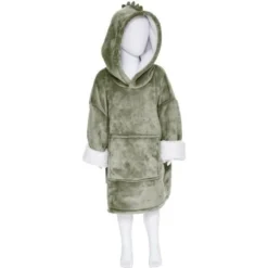 Plaid Sweat A Capuche Dino - Vert