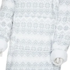 Plaid Sweat Manches Longues Flan Snow - Gris Souris -Lit Magique Soldes Magasin plaid sweat manches longues flan snow gris souris 3560234681330 1267263