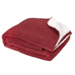 Plaid SWEET 130x150cm - 100% Polyester - Bourgogne