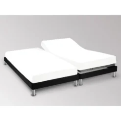 SOLEIL D'OCRE Drap Housse 2x80x200 Cm En Coton 57 Fils - Uni Blanc