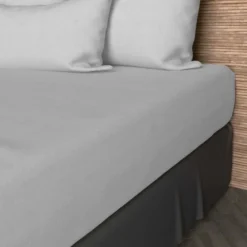 SOLEIL D'OCRE Drap Housse 90x190 Cm En Coton 57 Fils - Blanc