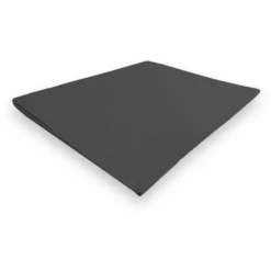 SOLEIL D'OCRE Drap Plat Camille - Coton Percale - 260 X 300 - Anthracite